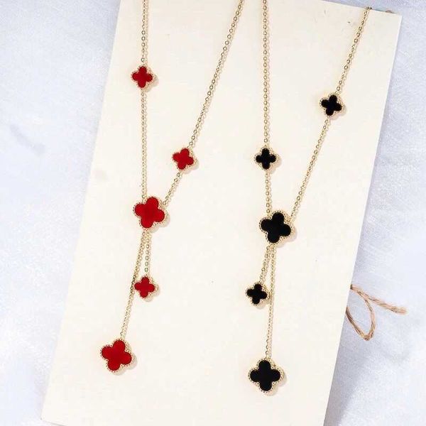 clover necklace designer double-sided four-leaf clover necklace netflix pendant collarbone chain new trend girlfriend gift, Silver
clover necklace designer double-sided four-leaf clover necklace netflix pendant collarbone chain new trend girlfriend gift, Silver
