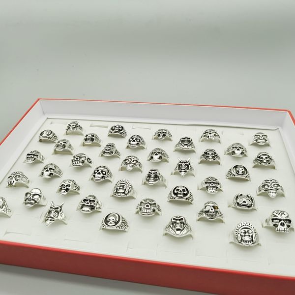 20/30/50 pieces per piece male and female ghost head rings hip-hop retro skull head religious alloy rings wholesale and mass sales punk styl, Golden;silver
20/30/50 pieces per piece male and female ghost head rings hip-hop retro skull head religious alloy rings wholesale and mass sales punk styl, Golden;silver