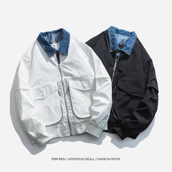 mens jackets casual bomber jacket streetwear fashion patchwork coats men windbreaker spring autumn cargo 230810, Black;brown
mens jackets casual bomber jacket streetwear fashion patchwork coats men windbreaker spring autumn cargo 230810, Black;brown