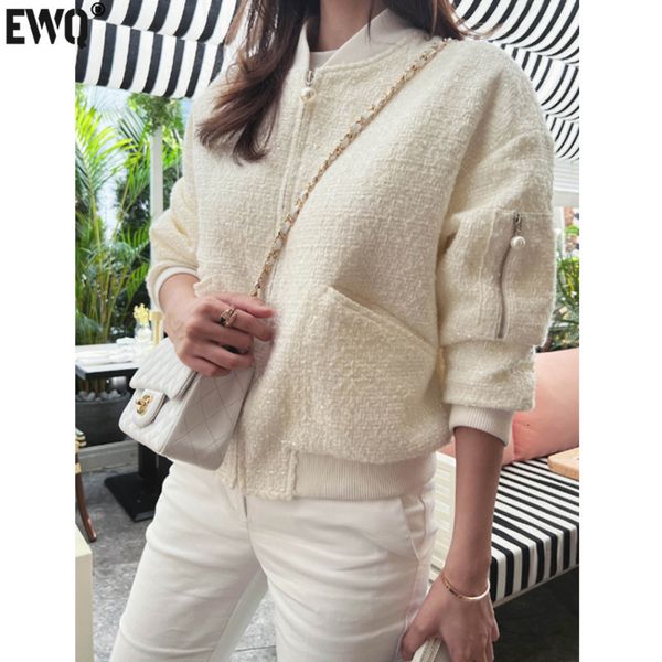 men's hoodies sweatshirts ewq pocket o neck zipper tweed woolen jacket for women elegant long sleeve wool blends jackets coat 2023 spri, Black
men's hoodies sweatshirts ewq pocket o neck zipper tweed woolen jacket for women elegant long sleeve wool blends jackets coat 2023 spri, Black