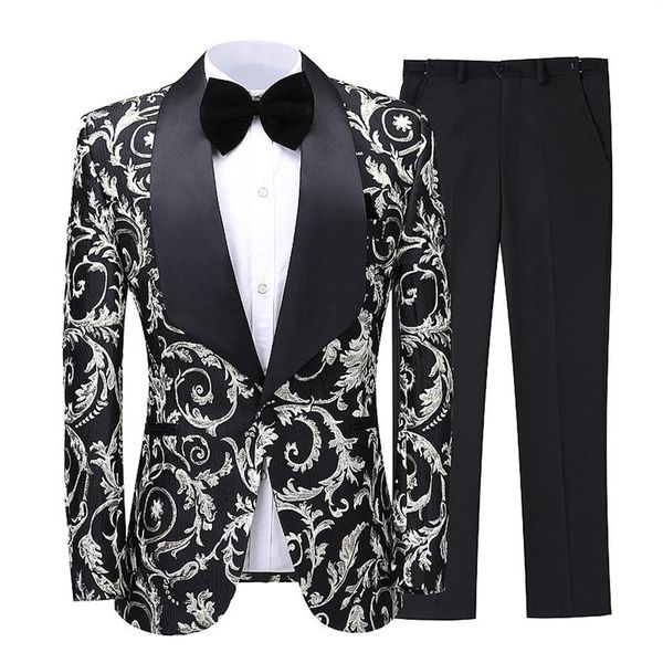 eu size 2020 new luxury jacquard printed men suit slim fit wedding tuxedo custom made wedding groom party suits costume homme2313, White;black
eu size 2020 new luxury jacquard printed men suit slim fit wedding tuxedo custom made wedding groom party suits costume homme2313, White;black