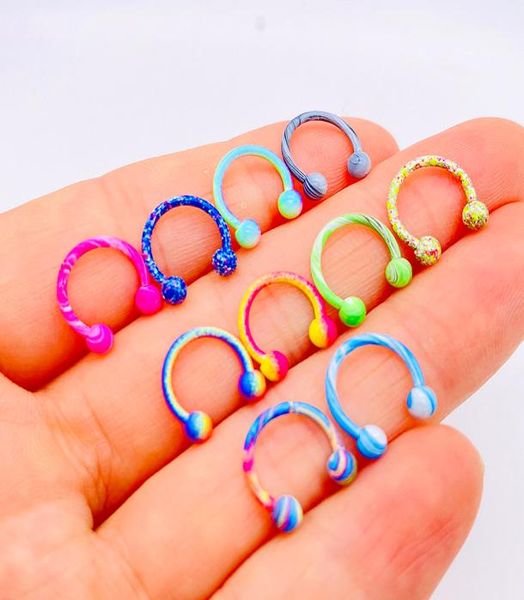fashion mixd color 8mm stainless steel nose rings lip nail body clip hoop women septum piercing jewelry party gift9746345, Silver
fashion mixd color 8mm stainless steel nose rings lip nail body clip hoop women septum piercing jewelry party gift9746345, Silver