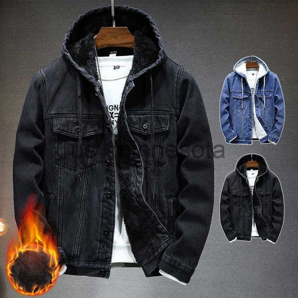 men's jackets new thicker and warmer men's hooded denim jacket winter lambswool hooded and padded denim jacket j230811, Black;brown
men's jackets new thicker and warmer men's hooded denim jacket winter lambswool hooded and padded denim jacket j230811, Black;brown