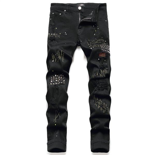 mens jeans distressed motorcycle biker jean graffiti rock skinny slim ripped hole letter printing denim pants jeans259y, Blue
mens jeans distressed motorcycle biker jean graffiti rock skinny slim ripped hole letter printing denim pants jeans259y, Blue
