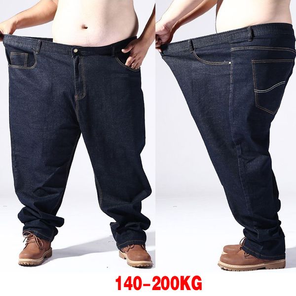 men's jeans large size elastic loose trousers men oversized plus fat pants 200kg male breathable baggy casual 230810, Blue
men's jeans large size elastic loose trousers men oversized plus fat pants 200kg male breathable baggy casual 230810, Blue