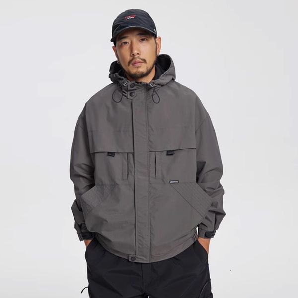 mens jackets men nylon waterproof windproof outdoor cargo jacket streetwear fashion loose casual functional hooded coat outerwear 230810, Black;brown
mens jackets men nylon waterproof windproof outdoor cargo jacket streetwear fashion loose casual functional hooded coat outerwear 230810, Black;brown