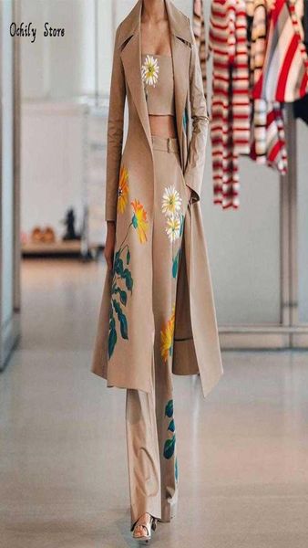 pants piece women039s women two long trench coat sets autumn winter fashion temperament print flower windbreaker wide leg suit3477043, White
pants piece women039s women two long trench coat sets autumn winter fashion temperament print flower windbreaker wide leg suit3477043, White