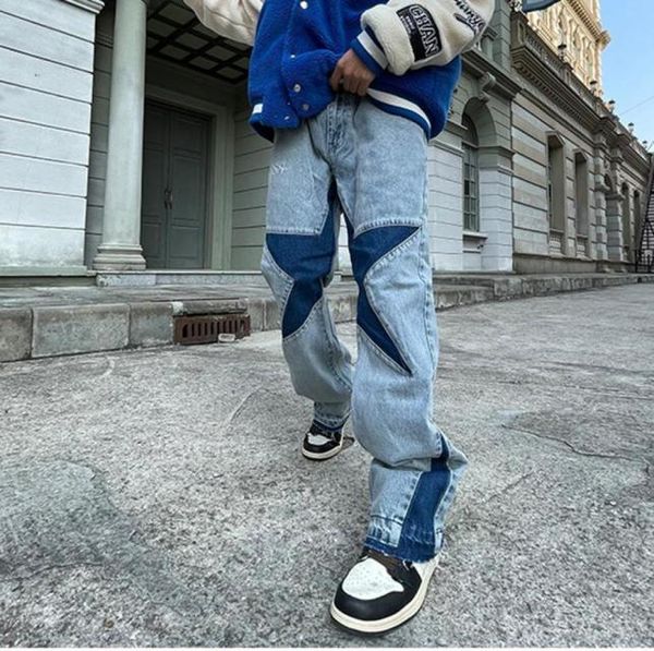 men039s jeans harajuku stars letter embroidery patchwork straight flare pants mens retro ripped oversized casual denim trousers1094785, Blue
men039s jeans harajuku stars letter embroidery patchwork straight flare pants mens retro ripped oversized casual denim trousers1094785, Blue