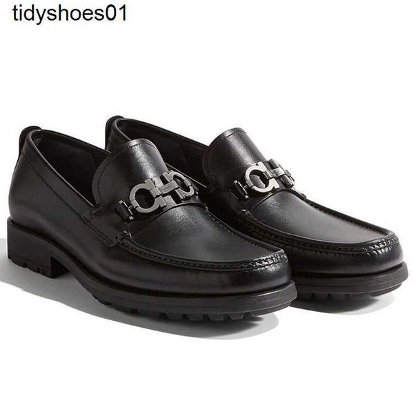 business high-end casual leather shoes men's thick soled american style horse buckle square head slip on slip-on shoe feragamos dress s, Black
business high-end casual leather shoes men's thick soled american style horse buckle square head slip on slip-on shoe feragamos dress s, Black
