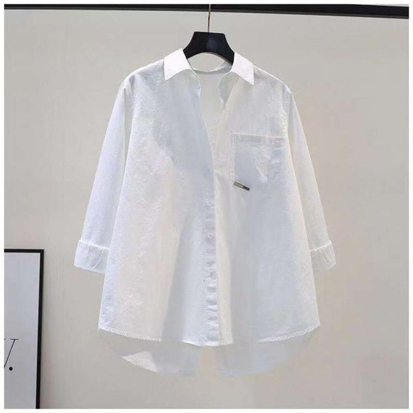 design sense pink shirt with split back womens loose long sleeved spring and autumn all matching cardigan top, White
design sense pink shirt with split back womens loose long sleeved spring and autumn all matching cardigan top, White