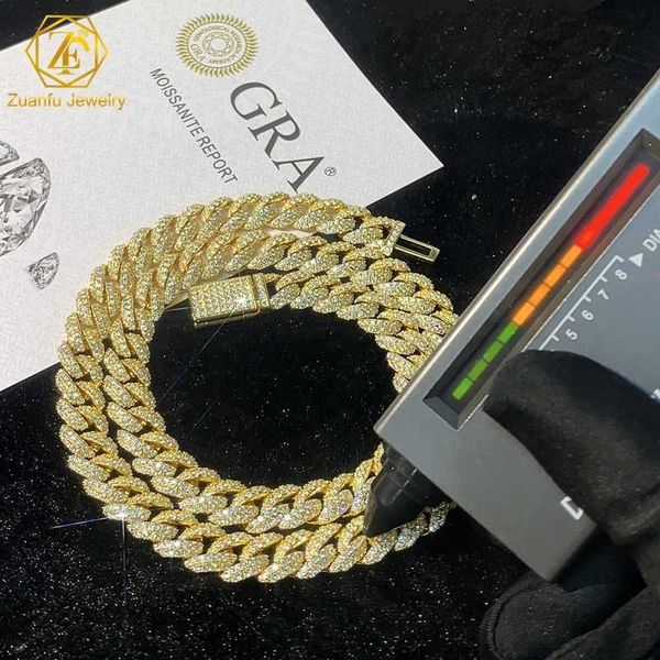 fine jewelry necklace s925 sterling silver 10mm 12mm 14mm 15mm hip hop iced out 2 row d vvs1 moissanite diamond cuban link chain
fine jewelry necklace s925 sterling silver 10mm 12mm 14mm 15mm hip hop iced out 2 row d vvs1 moissanite diamond cuban link chain