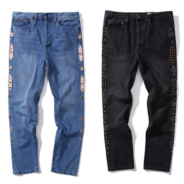 men's jeans fashion kapital gem men women 1 retro old washed classic straight cowboy pants streetwear trousers 230810, Blue
men's jeans fashion kapital gem men women 1 retro old washed classic straight cowboy pants streetwear trousers 230810, Blue