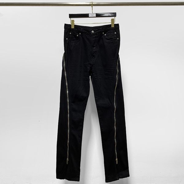 men's jeans fashion pants rick zippers design men trousers black solid full length streetwear for women owens clothing 230810, Blue
men's jeans fashion pants rick zippers design men trousers black solid full length streetwear for women owens clothing 230810, Blue