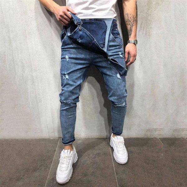 men's jeans fashion pants overall casual jumpsuit wash broken pocket trousers suspender mens2709, Blue
men's jeans fashion pants overall casual jumpsuit wash broken pocket trousers suspender mens2709, Blue