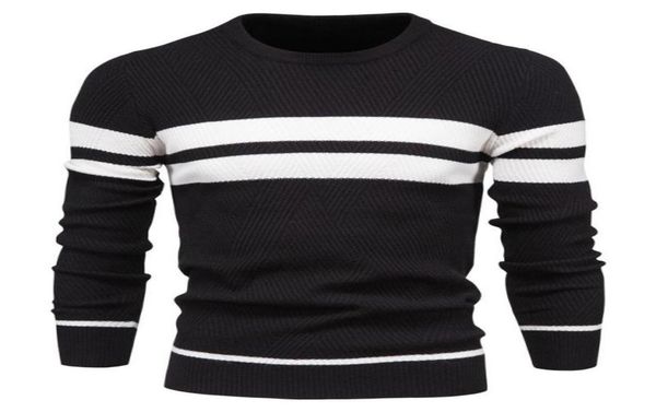 men039s sweaters autumn men clothing sweater winter casual fashion oneck pullover stripe patchwork long sleeve warm slim8119758, White;black
men039s sweaters autumn men clothing sweater winter casual fashion oneck pullover stripe patchwork long sleeve warm slim8119758, White;black
