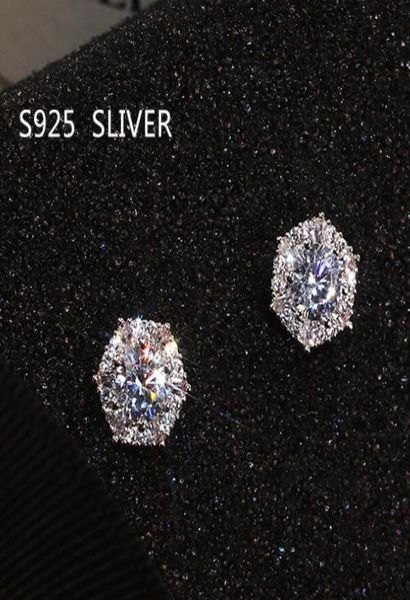 real s925 sterling stud earrings simple fashion women wedding bridal jewelry round cut white z cz diamond gemstones party gift9912508, Golden;silver
real s925 sterling stud earrings simple fashion women wedding bridal jewelry round cut white z cz diamond gemstones party gift9912508, Golden;silver