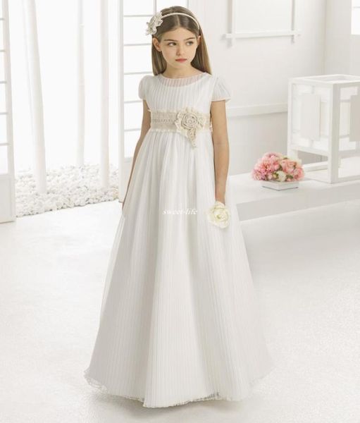 vintage flower girl dresses for wedding empire waist short sleeve tulle with lace sash children first communion gowns6628561, White;blue
vintage flower girl dresses for wedding empire waist short sleeve tulle with lace sash children first communion gowns6628561, White;blue