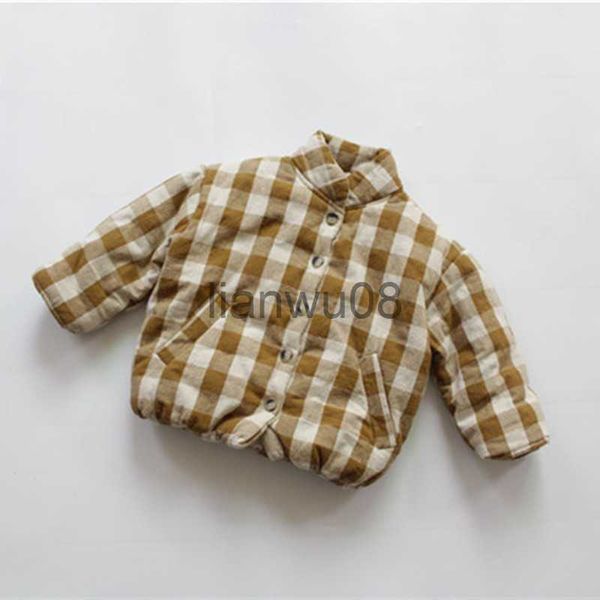 jackets new winter korean style kids plaid coats thicken warm baby children cotton padded outerwear x0811, Blue;gray
jackets new winter korean style kids plaid coats thicken warm baby children cotton padded outerwear x0811, Blue;gray
