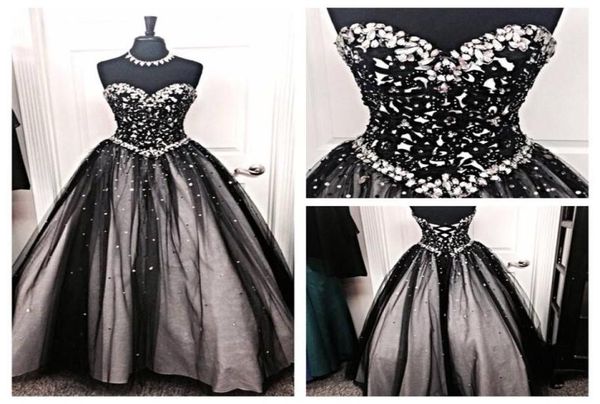 new black and white tulle ball gown evening dresses 2020 crystal beaded rhinestones a line lace up prom dresses runway red carpet 1203826, Black;red
new black and white tulle ball gown evening dresses 2020 crystal beaded rhinestones a line lace up prom dresses runway red carpet 1203826, Black;red