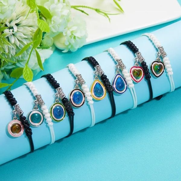 romantic changing color couple bracelets set mood emotion feeling temperature charm bracelets for women men tone jewelry, Golden;silver
romantic changing color couple bracelets set mood emotion feeling temperature charm bracelets for women men tone jewelry, Golden;silver