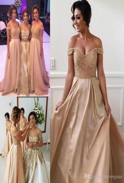 2019 vintage arabic dubai satin long bridesmaid dress new arrival off the shoulders formal maid of honor gown plus size custom mad9484048, White;pink
2019 vintage arabic dubai satin long bridesmaid dress new arrival off the shoulders formal maid of honor gown plus size custom mad9484048, White;pink
