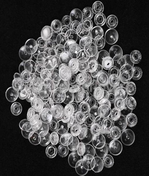 200 sets clear resin snap buttons plastic snaps fasteners press studs size t5 caps81221488129834, Black
200 sets clear resin snap buttons plastic snaps fasteners press studs size t5 caps81221488129834, Black