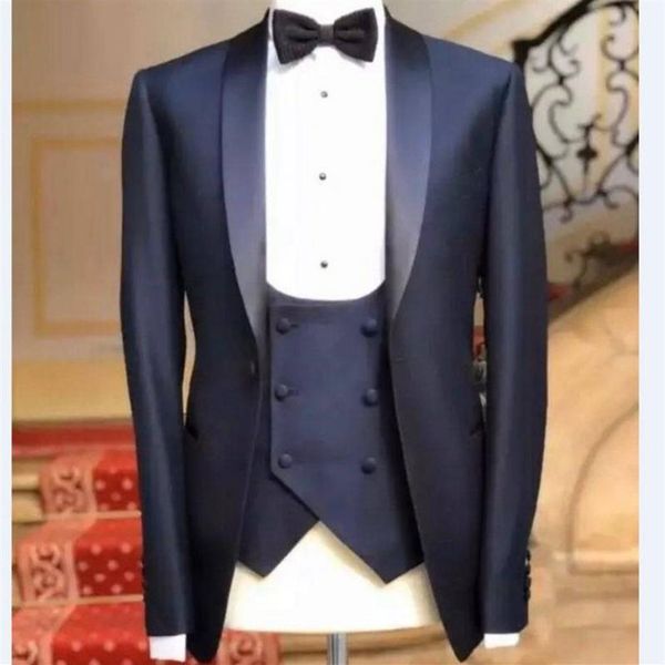 men's suits & blazers brand groomsmen navy blue groom tuxedos shawl satin lapel men wedding man 3 pieces jacket pants vest 238w, White;black
men's suits & blazers brand groomsmen navy blue groom tuxedos shawl satin lapel men wedding man 3 pieces jacket pants vest 238w, White;black
