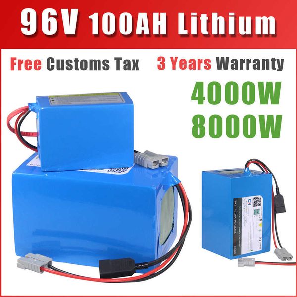 Image of 96V 40AH 100AH Battery Pack QS Motor 2000W 3000W 8000W Electric Scooter motorcycle ebike Golf Car Electric vehicle Battery