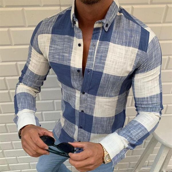 men's casual shirts men plaid shirt camisas social 2021 autumn mens fashion long-sleeved male button down check151e, White;black 
men's casual shirts men plaid shirt camisas social 2021 autumn mens fashion long-sleeved male button down check151e, White;black