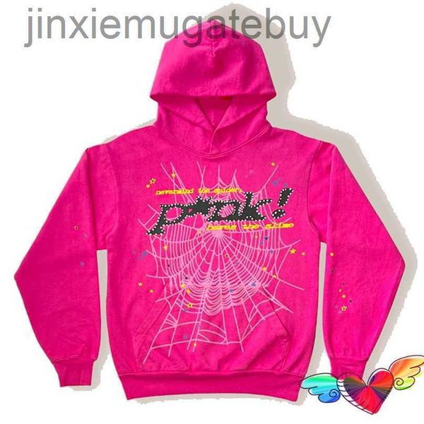 men's hoodies fashion sp5der 555555 sweatshirts designer young bandit pink hoodie men women 1 foam printing spider web graphic sweaters, Black
men's hoodies fashion sp5der 555555 sweatshirts designer young bandit pink hoodie men women 1 foam printing spider web graphic sweaters, Black