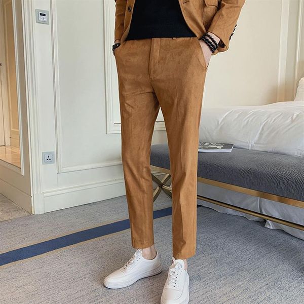 suit pants fashion mens dress pants solid color slim fit long trousers deer skin velvet men's business casual trousers259a, White;black
suit pants fashion mens dress pants solid color slim fit long trousers deer skin velvet men's business casual trousers259a, White;black
