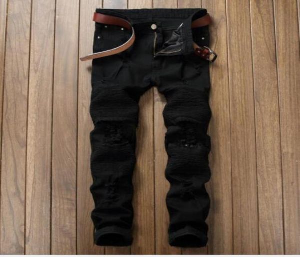 fashion designer mens ripped biker jeans leather patchwork slim fit black moto denim joggers for male distressed jeans pants5813223, Blue
fashion designer mens ripped biker jeans leather patchwork slim fit black moto denim joggers for male distressed jeans pants5813223, Blue
