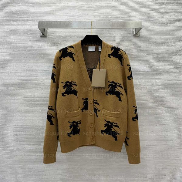 womens designer sweater classic cardigan knit sweaters knitwear temperament pattern printed tie button v-neck wool knitted jacket designers, White;black
womens designer sweater classic cardigan knit sweaters knitwear temperament pattern printed tie button v-neck wool knitted jacket designers, White;black