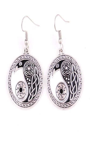 religious celtic retro raven pendant earring morrigan crow raven yin yang amulet earring jewelry for woman 1806648, Silver
religious celtic retro raven pendant earring morrigan crow raven yin yang amulet earring jewelry for woman 1806648, Silver