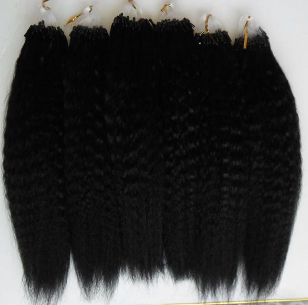 yaki human hair micro loop human hair extensions 100g kinky straight corase yaki 100 human extensions capsule keratin bead hair8899713, Black 
yaki human hair micro loop human hair extensions 100g kinky straight corase yaki 100 human extensions capsule keratin bead hair8899713, Black