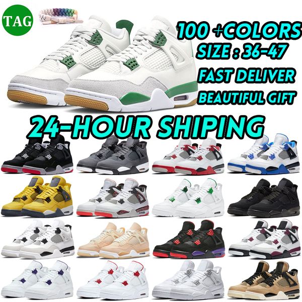 4 basketball shoes men women 4s pine green seafoam military black cat midnight navy red cement oreo red thunder bred mens trainers blank can
4 basketball shoes men women 4s pine green seafoam military black cat midnight navy red cement oreo red thunder bred mens trainers blank can