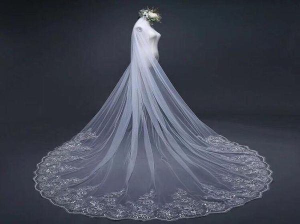 new 1 layer whiteivory lace edge bridal veil 3 meters with sequins cathedral long bridal wedding veil wedding accessories2145633, Black
new 1 layer whiteivory lace edge bridal veil 3 meters with sequins cathedral long bridal wedding veil wedding accessories2145633, Black