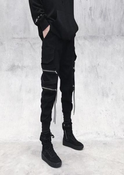 men039s pants men black cargo punk rave joggers jogging techwear autumn korean streetwear hip hop zipper ribbon5943400
men039s pants men black cargo punk rave joggers jogging techwear autumn korean streetwear hip hop zipper ribbon5943400