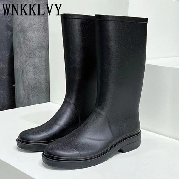 boots flat thick sole knee high rain boot rubber solid color waterproof shoes ladies autumn all match knight long 2023 230810, Black
boots flat thick sole knee high rain boot rubber solid color waterproof shoes ladies autumn all match knight long 2023 230810, Black
