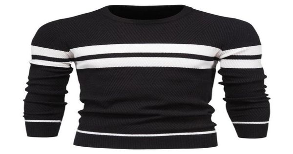 men039s sweaters autumn men clothing sweater winter casual fashion oneck pullover stripe patchwork long sleeve warm slim3257693, White;black
men039s sweaters autumn men clothing sweater winter casual fashion oneck pullover stripe patchwork long sleeve warm slim3257693, White;black