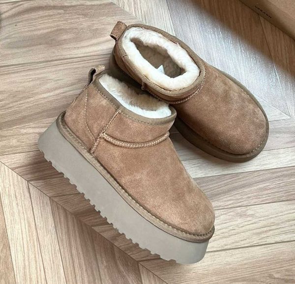 2022 australia designer ultra mini platform boot woman winter ankle snow boots thick bottom real leather warm fluffy booties with fur77, Black
2022 australia designer ultra mini platform boot woman winter ankle snow boots thick bottom real leather warm fluffy booties with fur77, Black