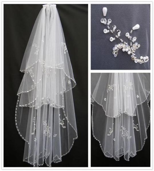 2t white or ivory beading wedding accessory veils bridal veil retail whole crystal beaded bridal veil with comb87858478605812, Black
2t white or ivory beading wedding accessory veils bridal veil retail whole crystal beaded bridal veil with comb87858478605812, Black