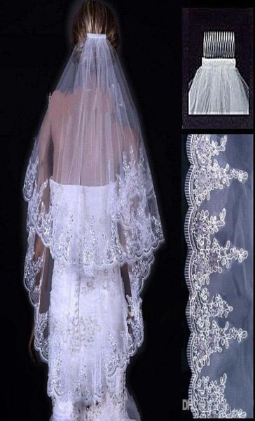 vintage white ivory long tulle wedding bridal veil two layers applique and sequins lace wedding veils with comb bridal accesso3291744, Black
vintage white ivory long tulle wedding bridal veil two layers applique and sequins lace wedding veils with comb bridal accesso3291744, Black