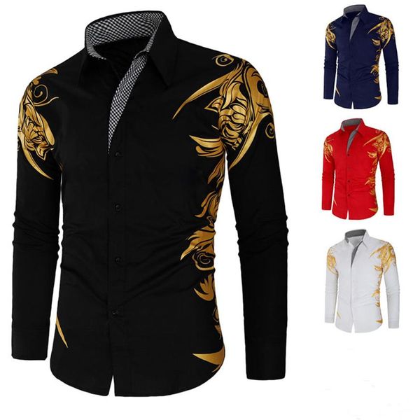 men shiny floral printed shirts men's hipster night club button down stylish regular slim fit long sleeve business party shir243m, White;black
men shiny floral printed shirts men's hipster night club button down stylish regular slim fit long sleeve business party shir243m, White;black