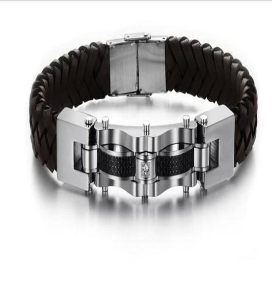 2013 new style 48g fashion jewelry genuine leather stainless steel mens 12mm bracelet silver1776417, White
2013 new style 48g fashion jewelry genuine leather stainless steel mens 12mm bracelet silver1776417, White