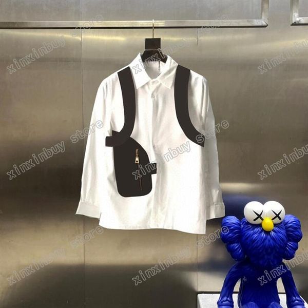 22ss men women casual shirts tee leather letter embroidery jacquard sleeve man fashion streetwear black white s-xl347h, White;black
22ss men women casual shirts tee leather letter embroidery jacquard sleeve man fashion streetwear black white s-xl347h, White;black