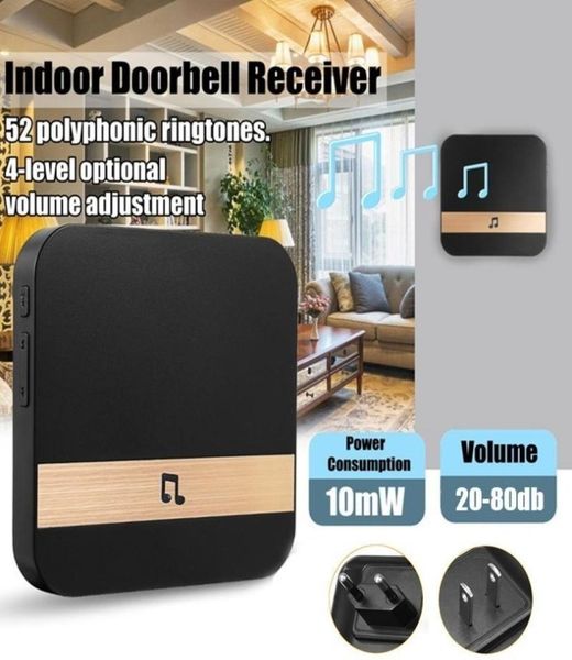 chime doorbell receiver ding dong ac 90v250v 52 chimes 110db wifi video door phone camera low power consumption indoor bell6194040
chime doorbell receiver ding dong ac 90v250v 52 chimes 110db wifi video door phone camera low power consumption indoor bell6194040