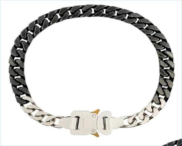 pendant necklaces ins 1017 alyx 9sm necklace ceramic stitching titanium steel buckle cuban chain hiphop tide drop delivery 2022 j7588660, Silver
pendant necklaces ins 1017 alyx 9sm necklace ceramic stitching titanium steel buckle cuban chain hiphop tide drop delivery 2022 j7588660, Silver