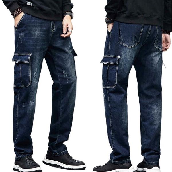 men's jeans multi pocket cargo men military denim pants loose wear resistant stretch oversize size 28 44 230810, Blue
men's jeans multi pocket cargo men military denim pants loose wear resistant stretch oversize size 28 44 230810, Blue