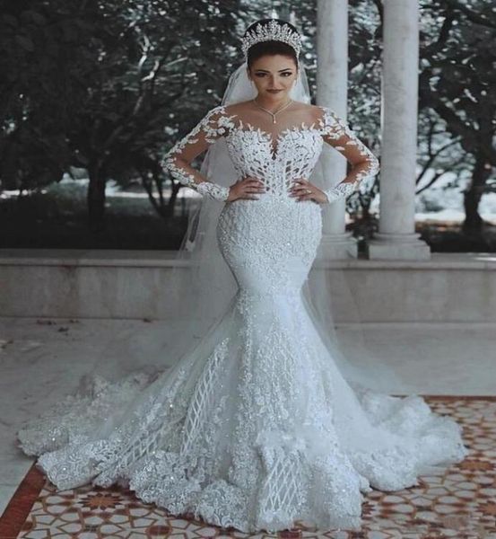 gorgeous mermaid wedding dresses with long sleeves lace appliques sweep train vintage bridal gown custom made4653410, White
gorgeous mermaid wedding dresses with long sleeves lace appliques sweep train vintage bridal gown custom made4653410, White